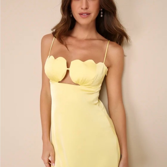 🆕 Lulus Such a Delight Yellow Dress - Picture 2 of 9